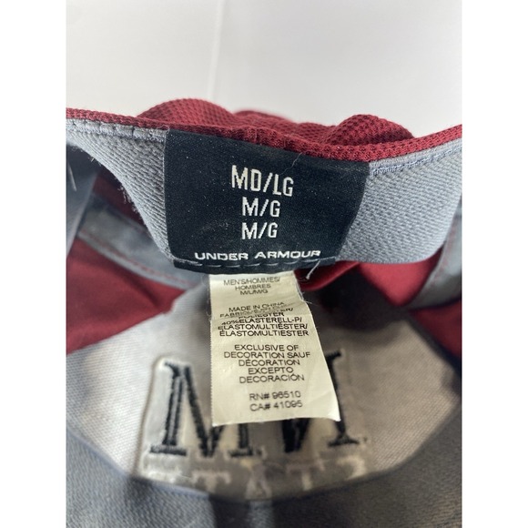 Under Armour New Mexico State Aggies Fitted Hat M/L Maroon Performance Cap NCAA - Picture 4 of 4